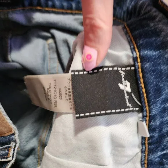 7 For All Mankind Heritage The Straight in Ramble size 36